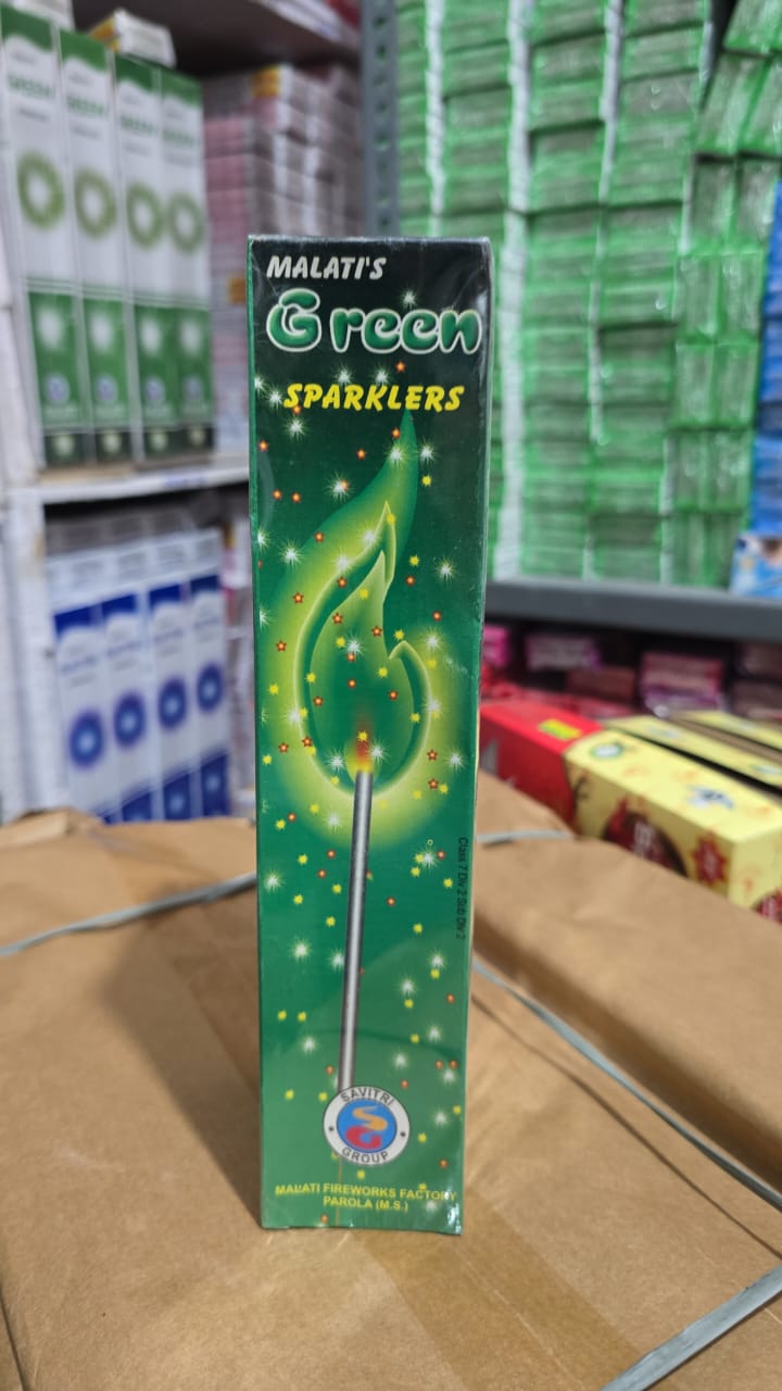 10cm Green Sparklers