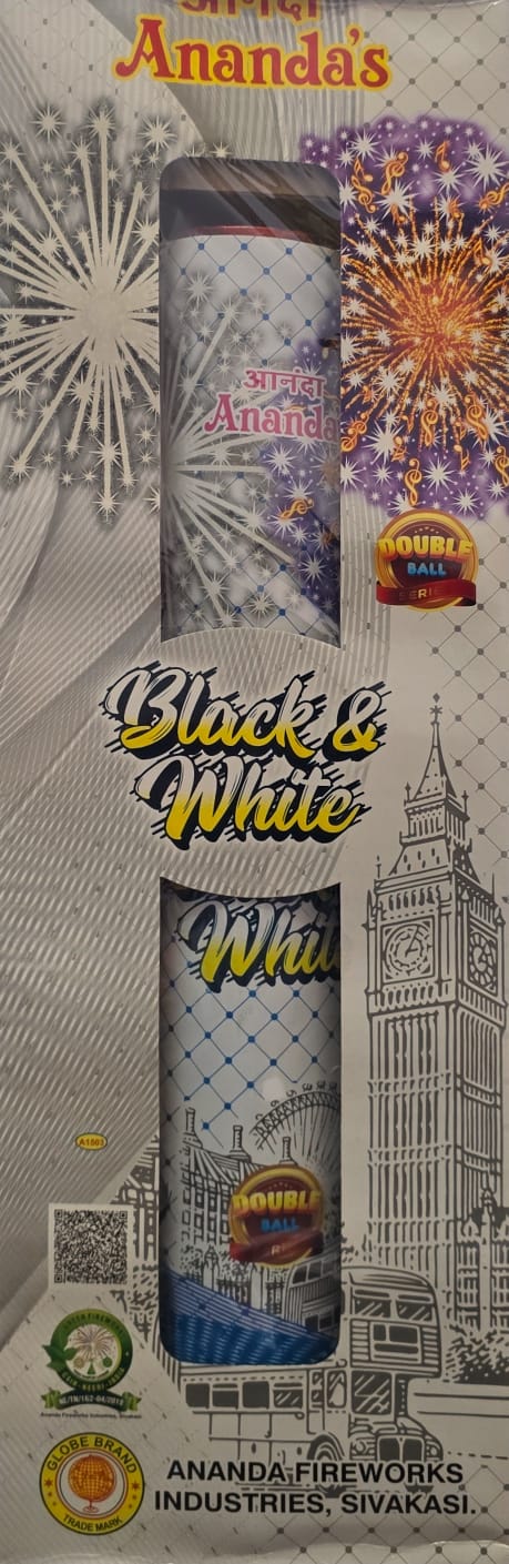 Black & White (Crackling & Silver)
