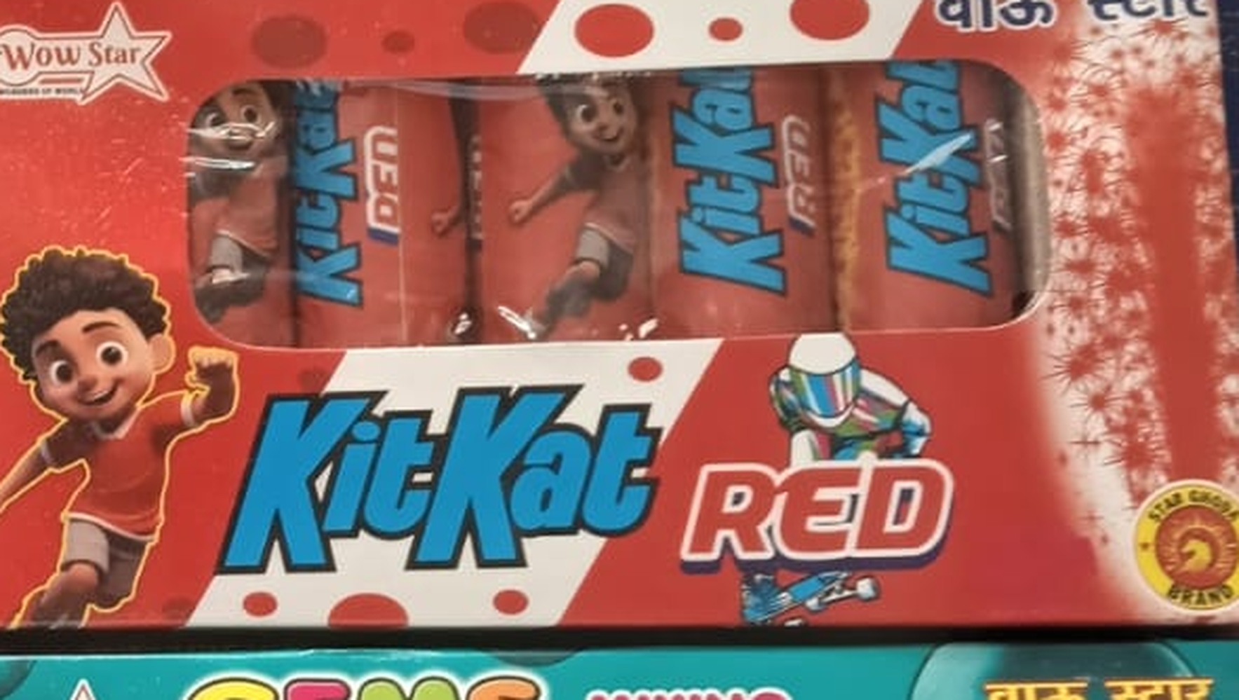 KIT KAT -RED CRACKLING FOUNTAINS