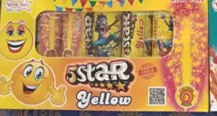 FIVE STAR _YELLOW CRACKLING FOUNTAINS