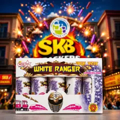WHITE POWER RANGER -MULTICOLOR FOUNTAIN