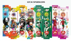 12 CM COLOR SPARKLERS