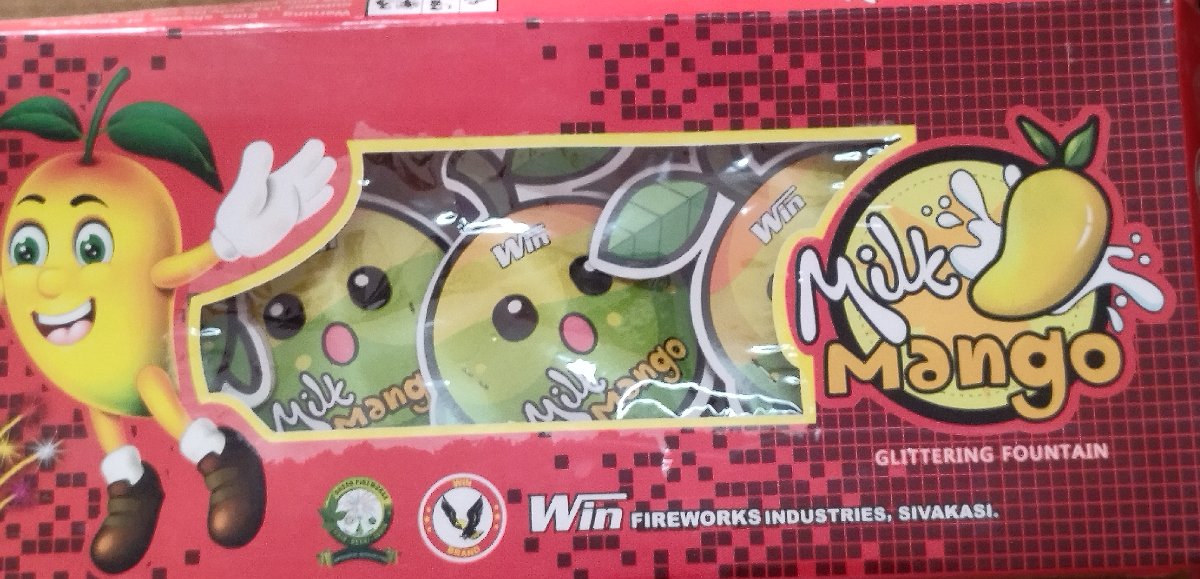 APPLE /MILK MANGO'S  FRUITY FOUNTAINS 4 IN 1