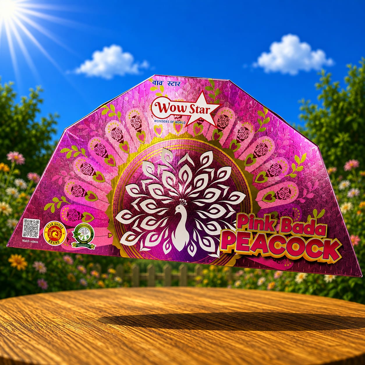 PINK BADA PEACOCK (5 side)