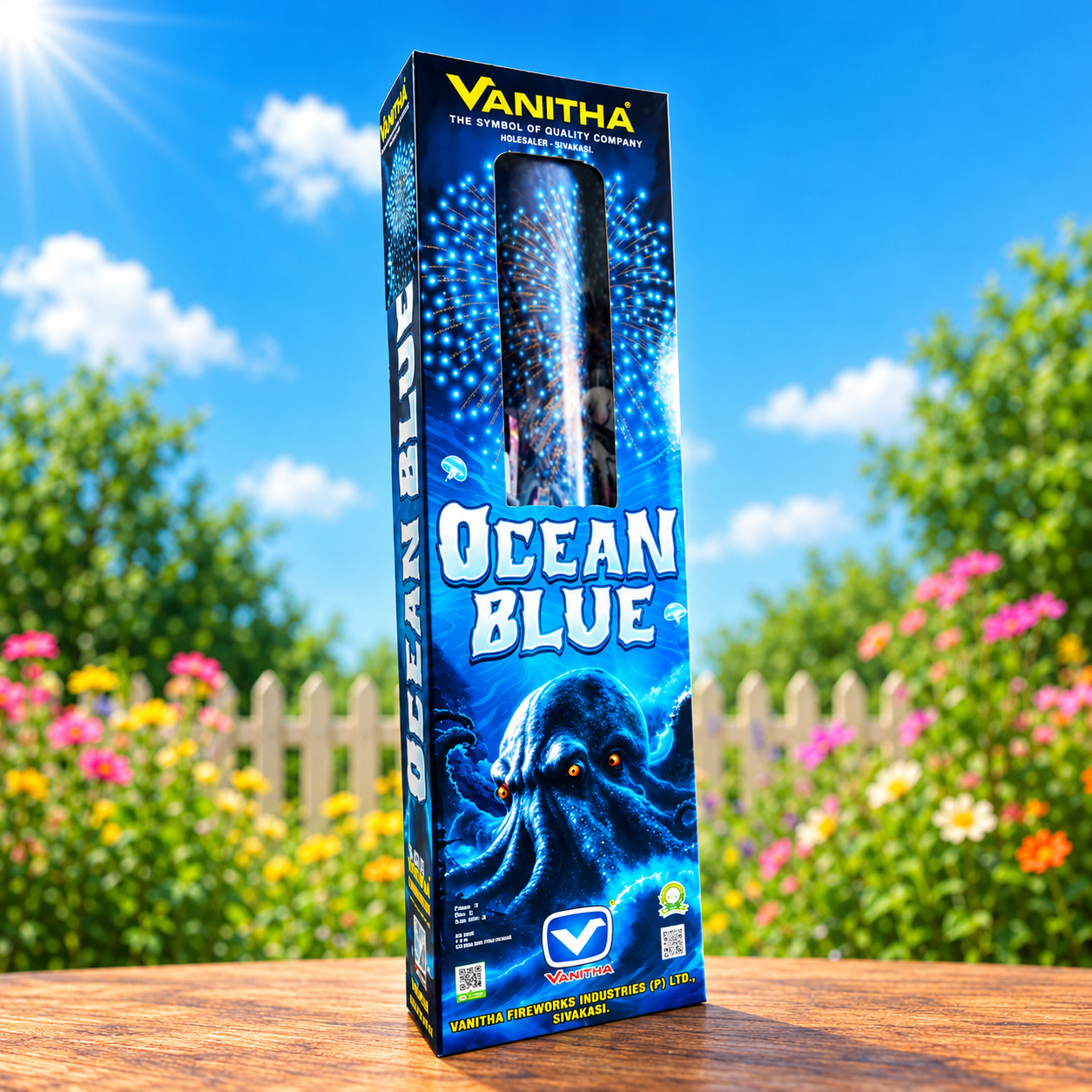 Vanitha Ocean Blue Pipe (1pce)