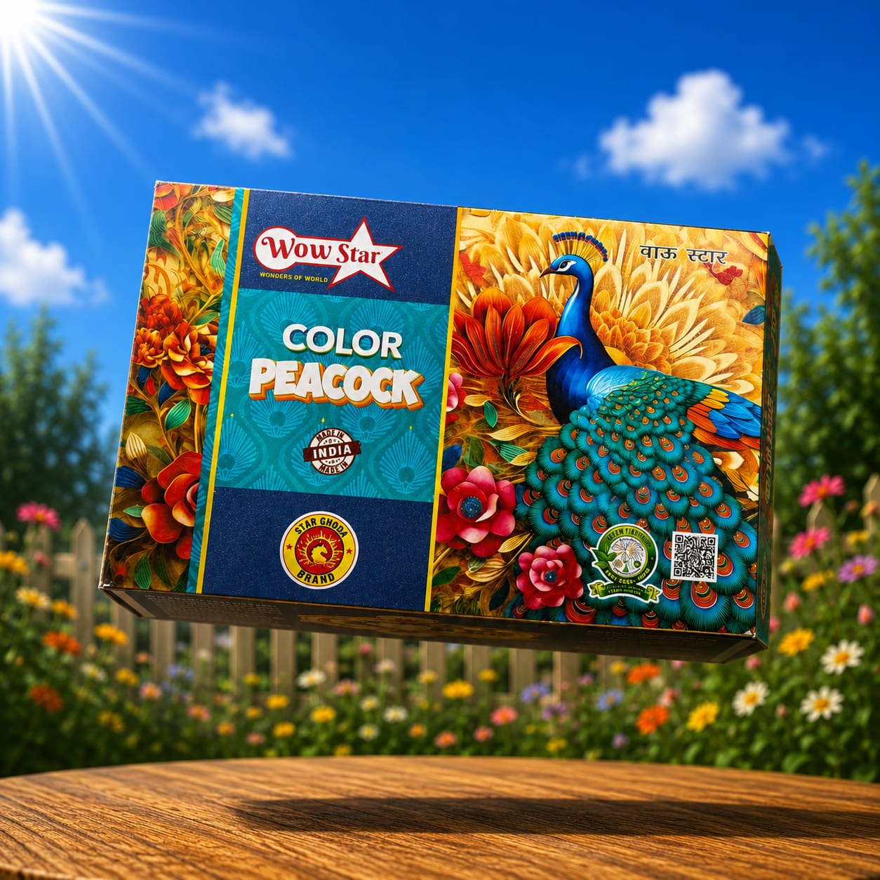 PEACOCK COLOUR (5side)