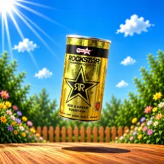 Rockstar - Red & Green Tin Fountain 