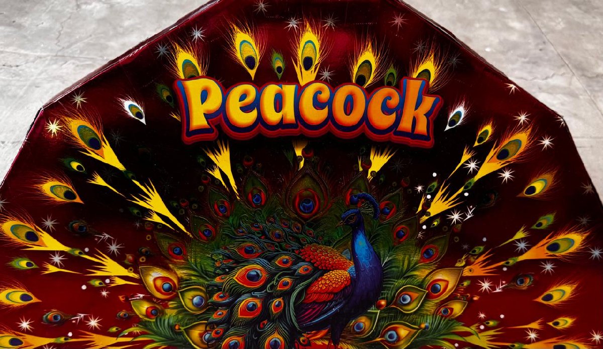 Peacock (Red & Green)