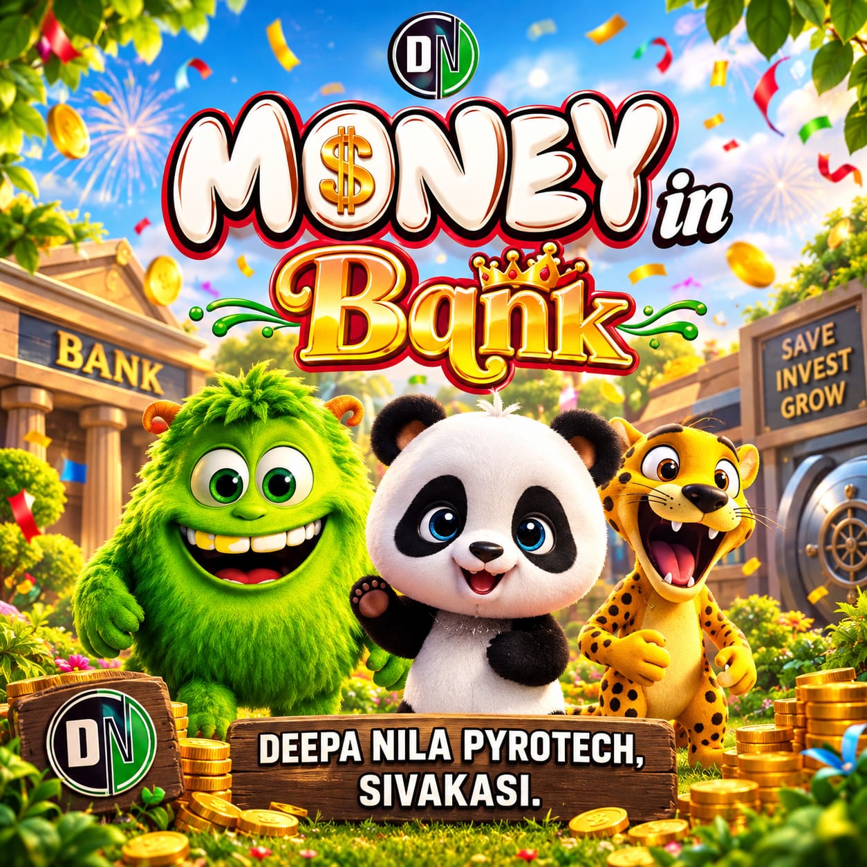 Money Bank 2 Pcs