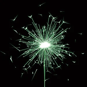 12 cm Green Sparklers (1 Box)