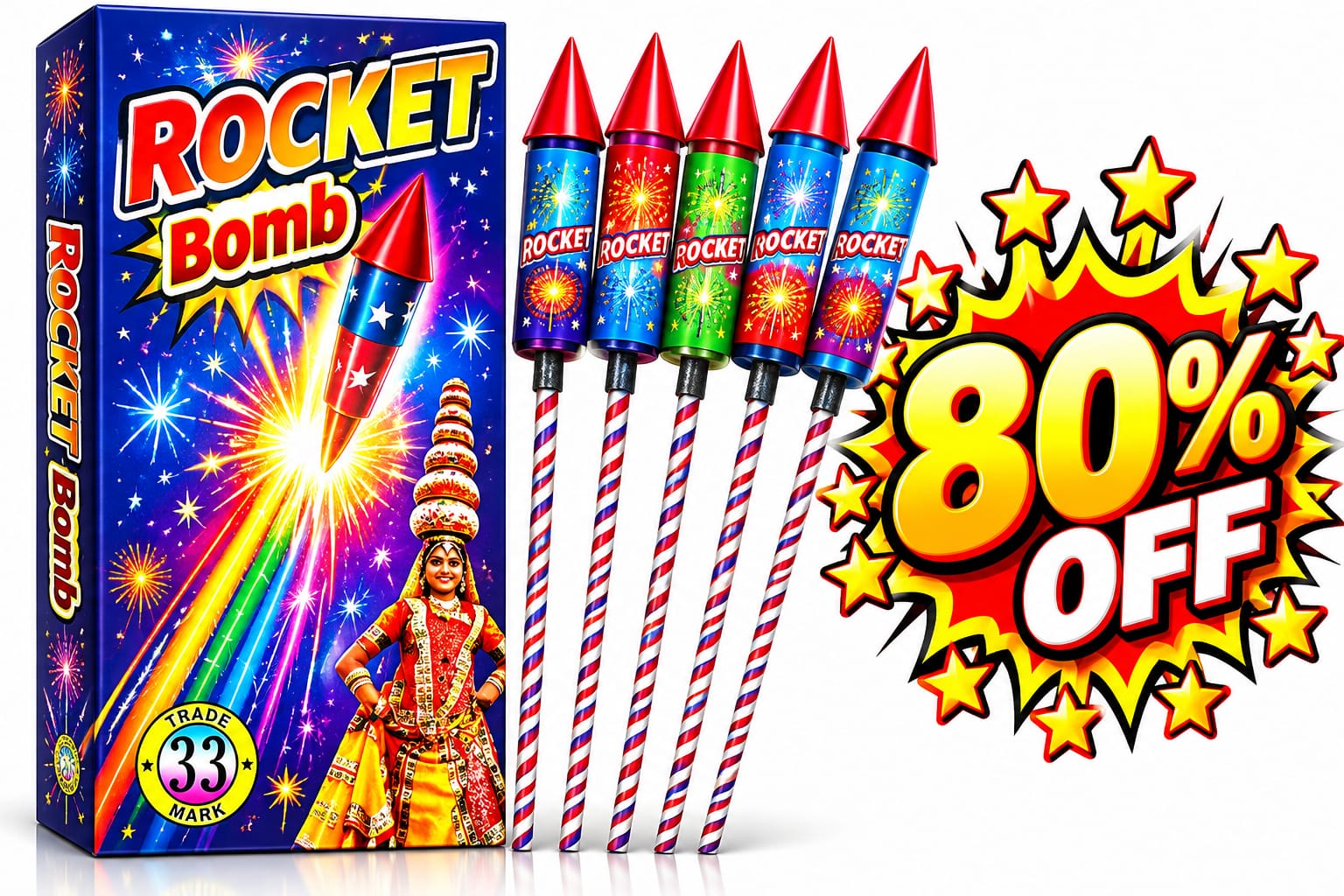 Whistling Rocket (10 Pcs)