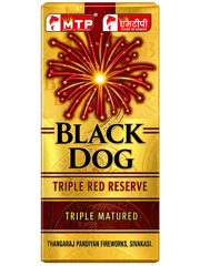2" Ariel Black Dog Red( 3 pcs )