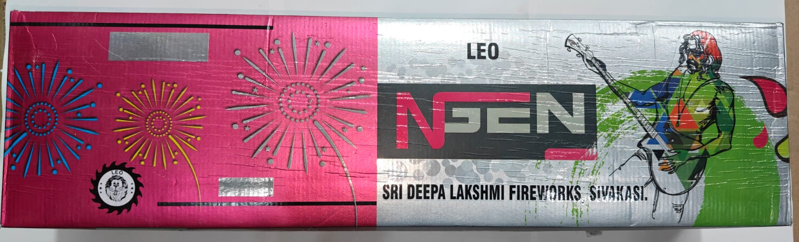 120 SHOTS LEO MULTICOLOR Crackling LEO