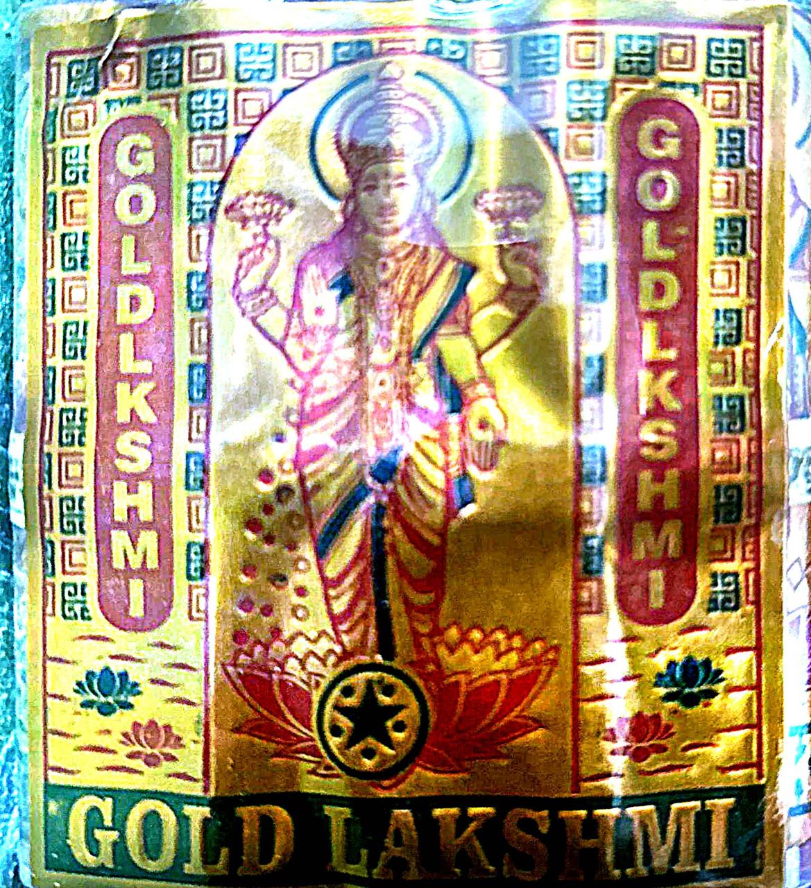 4 inch Gold Lakshmi Crackers
