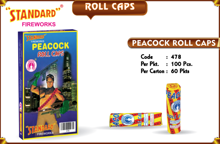 Peacock Roll Caps