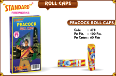 Peacock Roll Caps