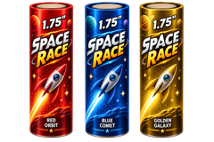 1.75" Space Race - 3 Pcs