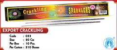 20 Cm Export Crackling Sparklers