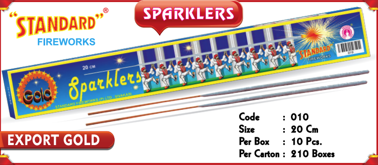20 Cm Export Gold Sparklers