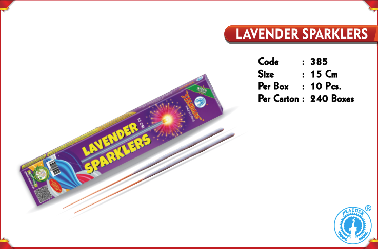 15 Cm Lavender Sparklers