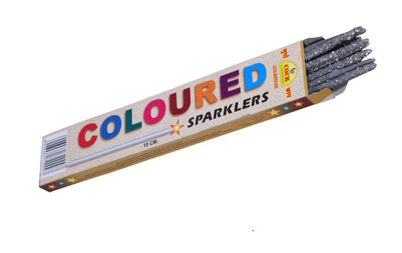 10 Cm. Coloured Sparklers