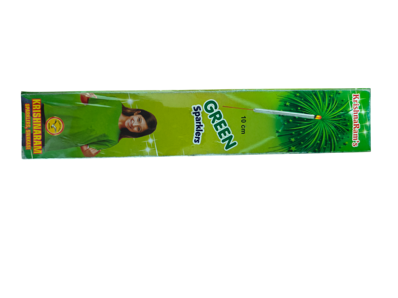 10 CM GREEN SPARKLERS