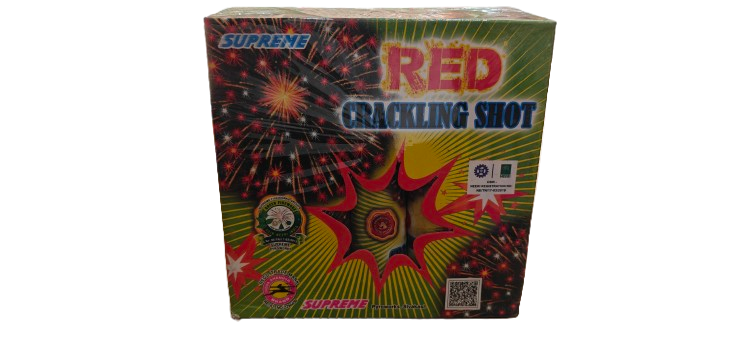 CRACKLING RED /SILVER