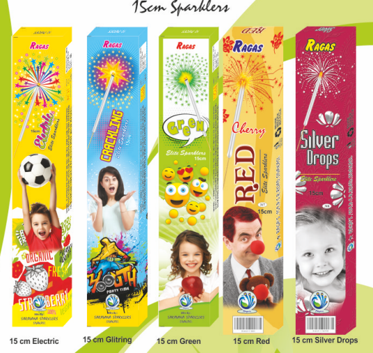 15 Cm Crackling  Sparklers
