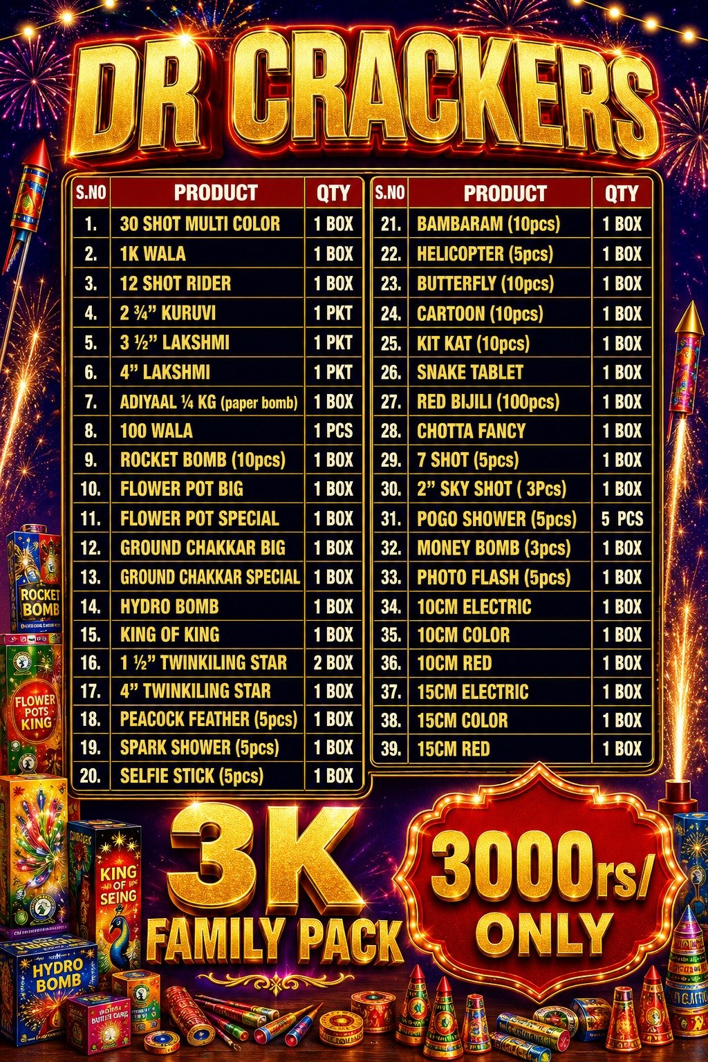 3K FAMILY PACK