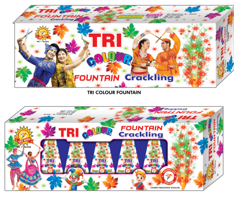 Tri Colour Crackling Fou